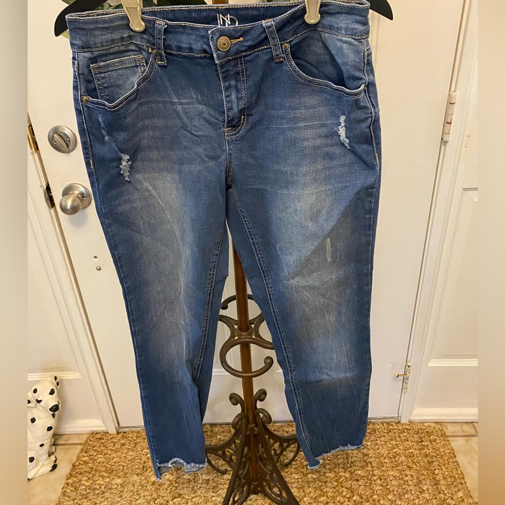 ND Distressed Skinny Ankle Jeans 10